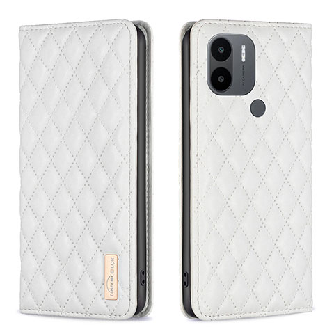 Funda de Cuero Cartera con Soporte Carcasa B11F para Xiaomi Redmi A1 Plus Blanco