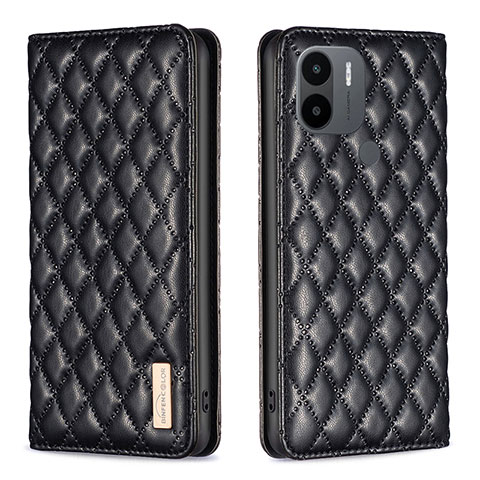 Funda de Cuero Cartera con Soporte Carcasa B11F para Xiaomi Redmi A1 Plus Negro