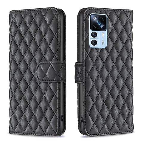 Funda de Cuero Cartera con Soporte Carcasa B11F para Xiaomi Redmi K50 Ultra 5G Negro