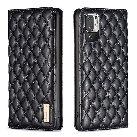 Funda de Cuero Cartera con Soporte Carcasa B11F para Xiaomi Redmi Note 11 SE 5G Negro