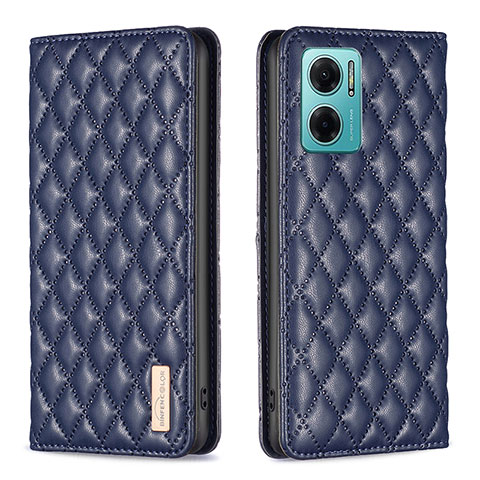 Funda de Cuero Cartera con Soporte Carcasa B11F para Xiaomi Redmi Note 11E 5G Azul