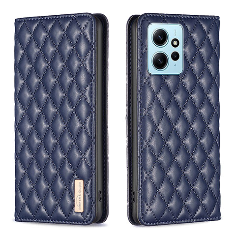 Funda de Cuero Cartera con Soporte Carcasa B11F para Xiaomi Redmi Note 12 4G Azul