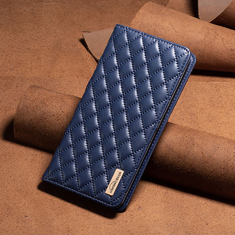 Funda de Cuero Cartera con Soporte Carcasa B11F para Xiaomi Redmi Note 12 5G Azul