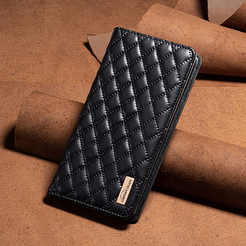 Funda de Cuero Cartera con Soporte Carcasa B11F para Xiaomi Redmi Note 12 Pro 5G Negro