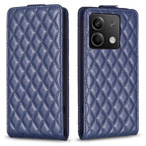 Funda de Cuero Cartera con Soporte Carcasa B11F para Xiaomi Redmi Note 13 5G Azul