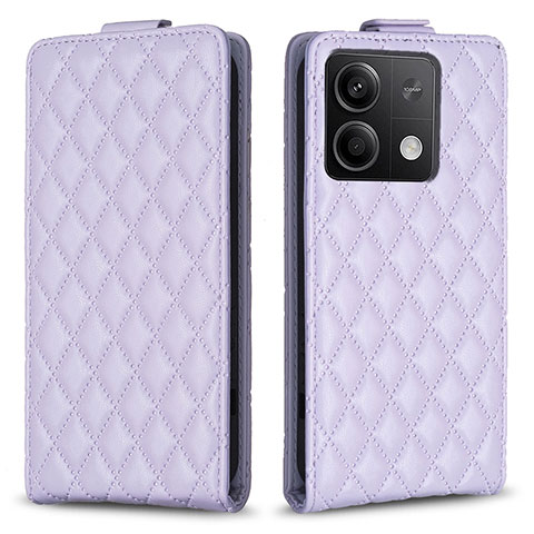 Funda de Cuero Cartera con Soporte Carcasa B11F para Xiaomi Redmi Note 13 5G Purpura Claro