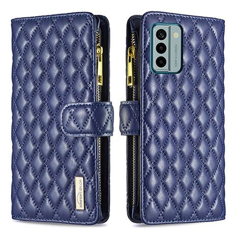 Funda de Cuero Cartera con Soporte Carcasa B12F para Nokia G22 Azul