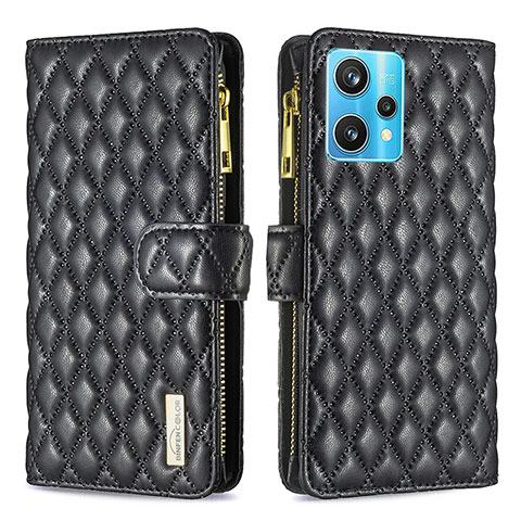 Funda de Cuero Cartera con Soporte Carcasa B12F para Realme Narzo 50 Pro 5G Negro