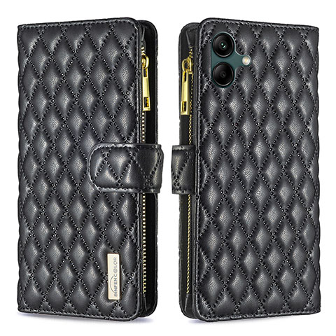 Funda de Cuero Cartera con Soporte Carcasa B12F para Samsung Galaxy A04 4G Negro