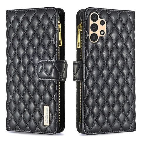 Funda de Cuero Cartera con Soporte Carcasa B12F para Samsung Galaxy A13 4G Negro