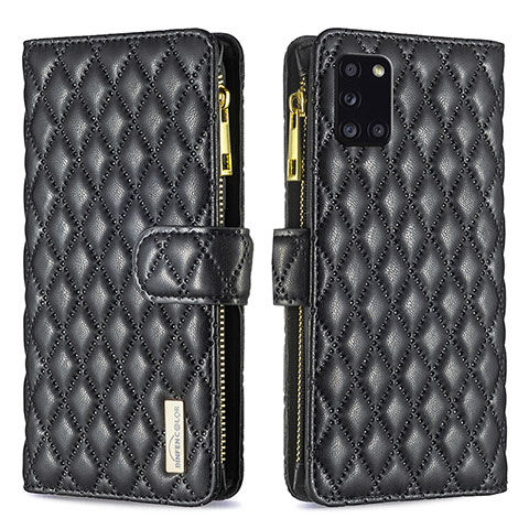 Funda de Cuero Cartera con Soporte Carcasa B12F para Samsung Galaxy A31 Negro