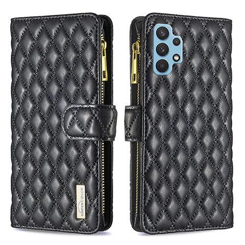 Funda de Cuero Cartera con Soporte Carcasa B12F para Samsung Galaxy A32 5G Negro