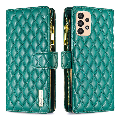 Funda de Cuero Cartera con Soporte Carcasa B12F para Samsung Galaxy A33 5G Verde