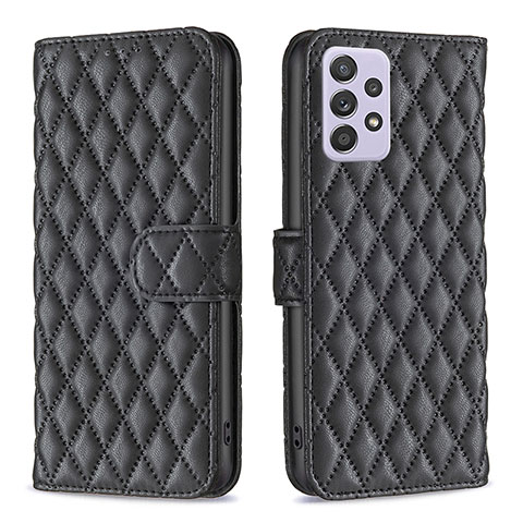 Funda de Cuero Cartera con Soporte Carcasa B12F para Samsung Galaxy A52 5G Negro