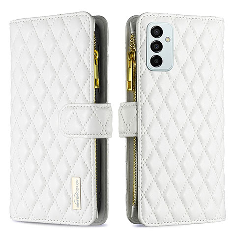 Funda de Cuero Cartera con Soporte Carcasa B12F para Samsung Galaxy M23 5G Blanco