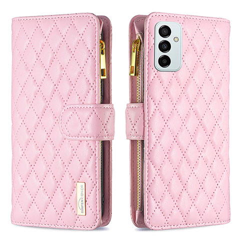 Funda de Cuero Cartera con Soporte Carcasa B12F para Samsung Galaxy M23 5G Oro Rosa