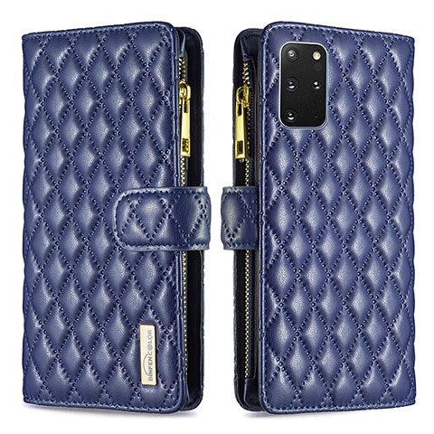 Funda de Cuero Cartera con Soporte Carcasa B12F para Samsung Galaxy S20 Plus Azul