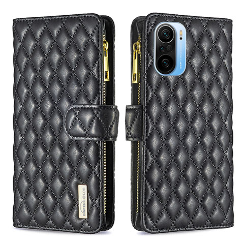 Funda de Cuero Cartera con Soporte Carcasa B12F para Xiaomi Mi 11X 5G Negro