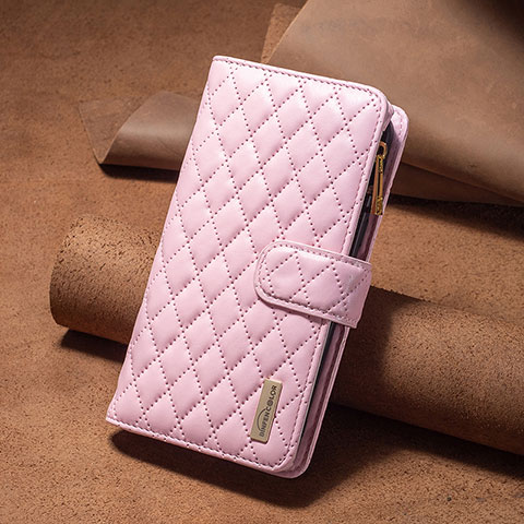 Funda de Cuero Cartera con Soporte Carcasa B12F para Xiaomi Redmi Note 12 Explorer Oro Rosa