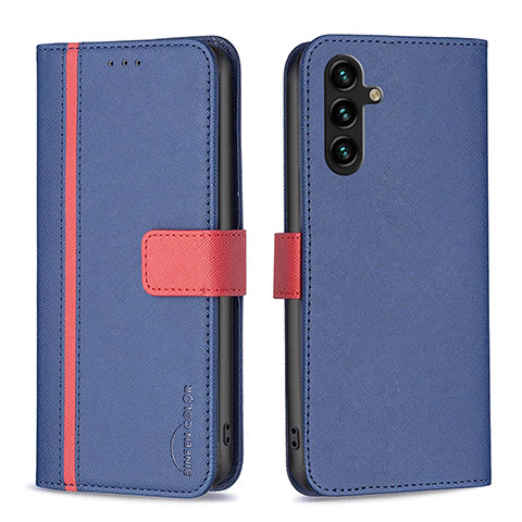 Funda de Cuero Cartera con Soporte Carcasa B13F para Samsung Galaxy A13 5G Azul