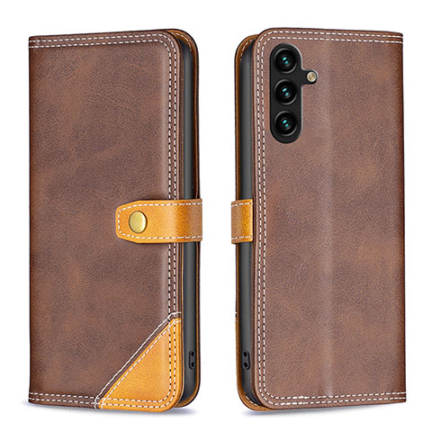 Funda de Cuero Cartera con Soporte Carcasa B14F para Samsung Galaxy A13 5G Marron