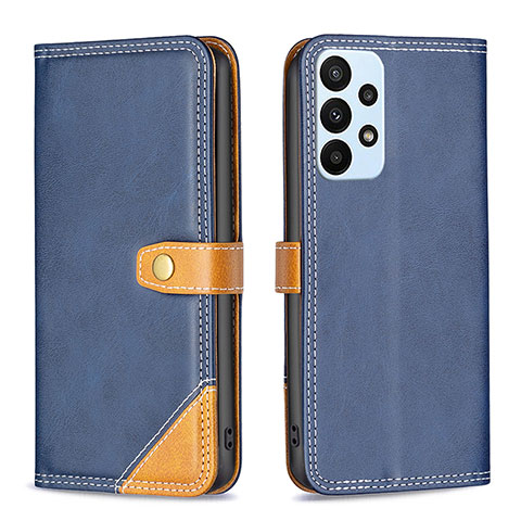 Funda de Cuero Cartera con Soporte Carcasa B14F para Samsung Galaxy A23 4G Azul