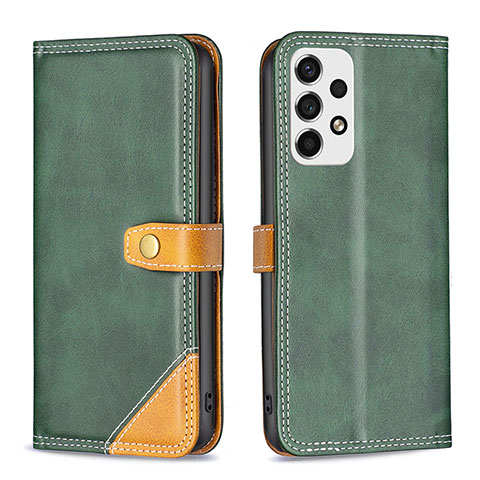 Funda de Cuero Cartera con Soporte Carcasa B14F para Samsung Galaxy A53 5G Verde