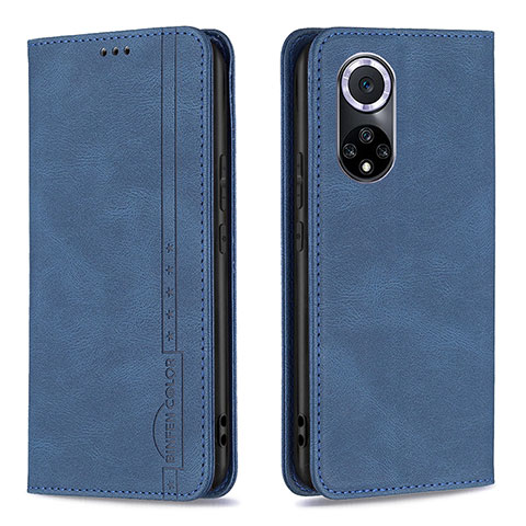 Funda de Cuero Cartera con Soporte Carcasa B15F para Huawei Honor 50 5G Azul