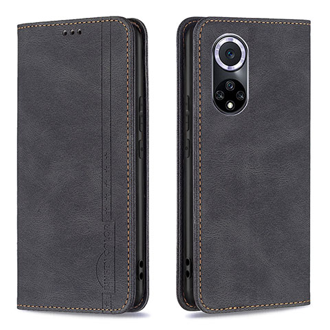 Funda de Cuero Cartera con Soporte Carcasa B15F para Huawei Nova 9 Negro