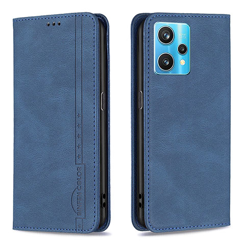 Funda de Cuero Cartera con Soporte Carcasa B15F para Realme 9 4G Azul