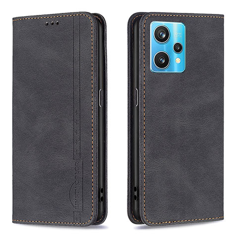 Funda de Cuero Cartera con Soporte Carcasa B15F para Realme 9 Pro+ Plus 5G Negro