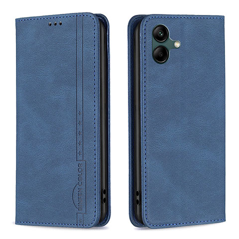 Funda de Cuero Cartera con Soporte Carcasa B15F para Samsung Galaxy A04 4G Azul