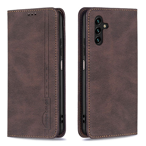 Funda de Cuero Cartera con Soporte Carcasa B15F para Samsung Galaxy A04s Marron