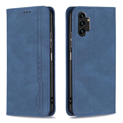 Funda de Cuero Cartera con Soporte Carcasa B15F para Samsung Galaxy A13 4G Azul