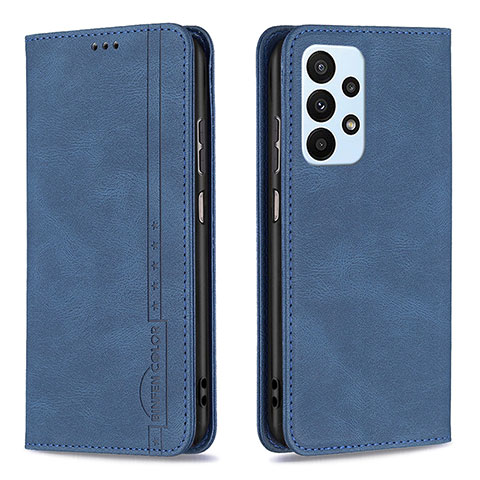 Funda de Cuero Cartera con Soporte Carcasa B15F para Samsung Galaxy A23 4G Azul