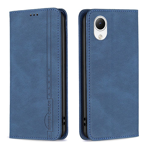 Funda de Cuero Cartera con Soporte Carcasa B15F para Samsung Galaxy A23 5G SC-56C Azul