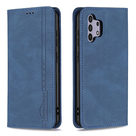 Funda de Cuero Cartera con Soporte Carcasa B15F para Samsung Galaxy A32 5G Azul