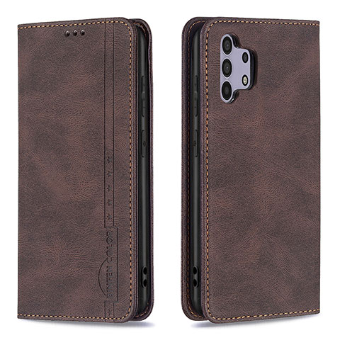 Funda de Cuero Cartera con Soporte Carcasa B15F para Samsung Galaxy A32 5G Marron