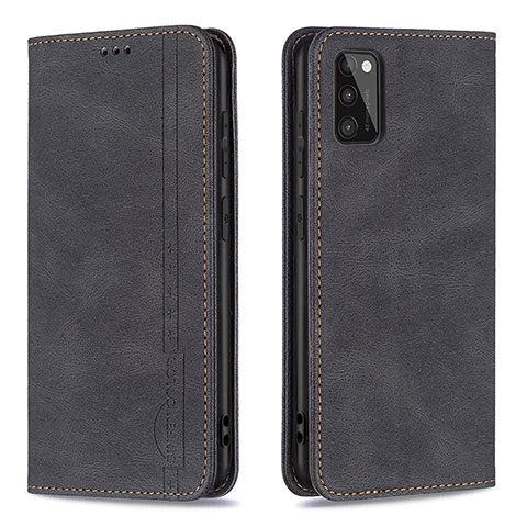 Funda de Cuero Cartera con Soporte Carcasa B15F para Samsung Galaxy A41 Negro