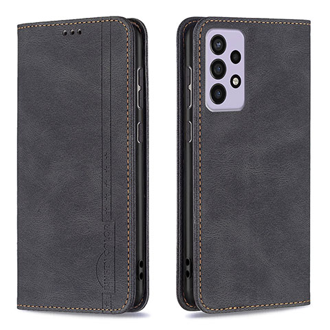 Funda de Cuero Cartera con Soporte Carcasa B15F para Samsung Galaxy A73 5G Negro