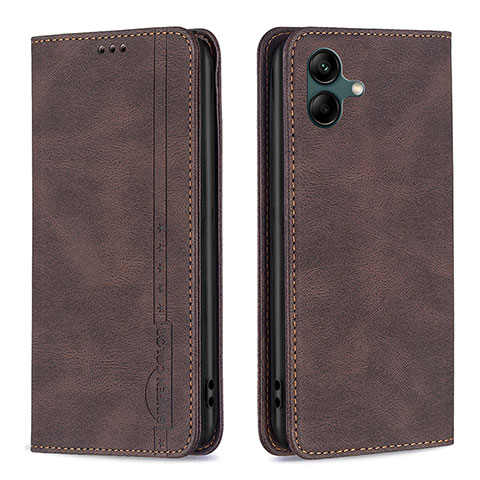 Funda de Cuero Cartera con Soporte Carcasa B15F para Samsung Galaxy F04 Marron