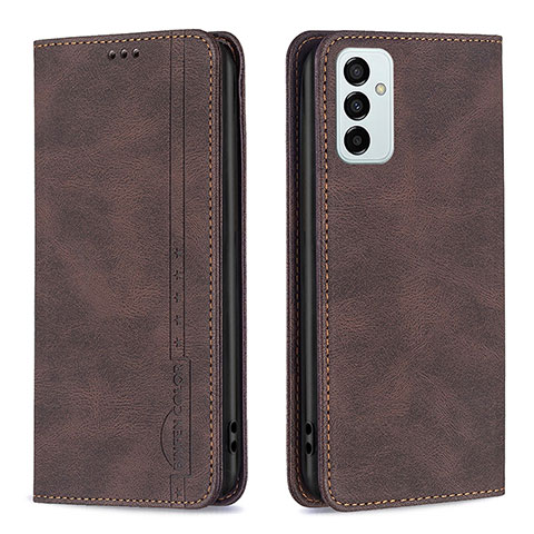 Funda de Cuero Cartera con Soporte Carcasa B15F para Samsung Galaxy F23 5G Marron