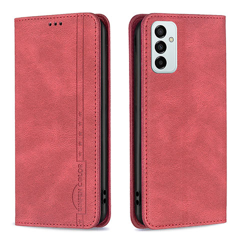 Funda de Cuero Cartera con Soporte Carcasa B15F para Samsung Galaxy F23 5G Rojo