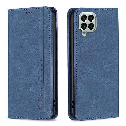 Funda de Cuero Cartera con Soporte Carcasa B15F para Samsung Galaxy M33 5G Azul