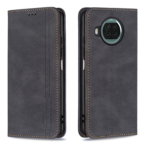 Funda de Cuero Cartera con Soporte Carcasa B15F para Xiaomi Mi 10i 5G Negro