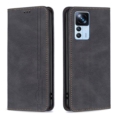 Funda de Cuero Cartera con Soporte Carcasa B15F para Xiaomi Mi 12T 5G Negro