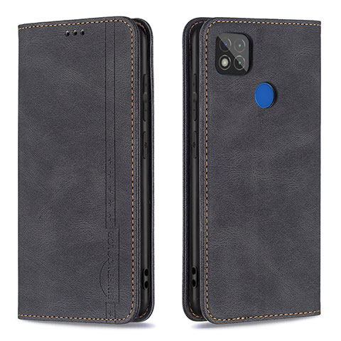 Funda de Cuero Cartera con Soporte Carcasa B15F para Xiaomi POCO C3 Negro