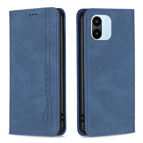 Funda de Cuero Cartera con Soporte Carcasa B15F para Xiaomi Redmi A1 Azul