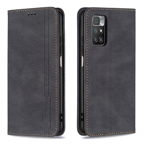 Funda de Cuero Cartera con Soporte Carcasa B15F para Xiaomi Redmi Note 11 4G (2021) Negro