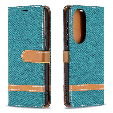 Funda de Cuero Cartera con Soporte Carcasa B16F para Huawei P50 Verde